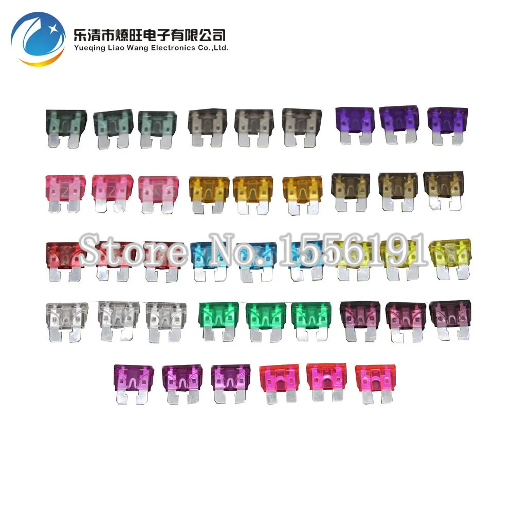 

42PCS 1~50A Medium Size Auto fuse, 2pcs for each specification, Automotive Fuses Blade,The fuse Insurance insert Lights Fuse