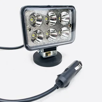 

30W White Led Car Fog Light Truck Trailer Reverse Backup Parking Lamp Magnetic Mounts Autos led Spotlight Offroad driving light