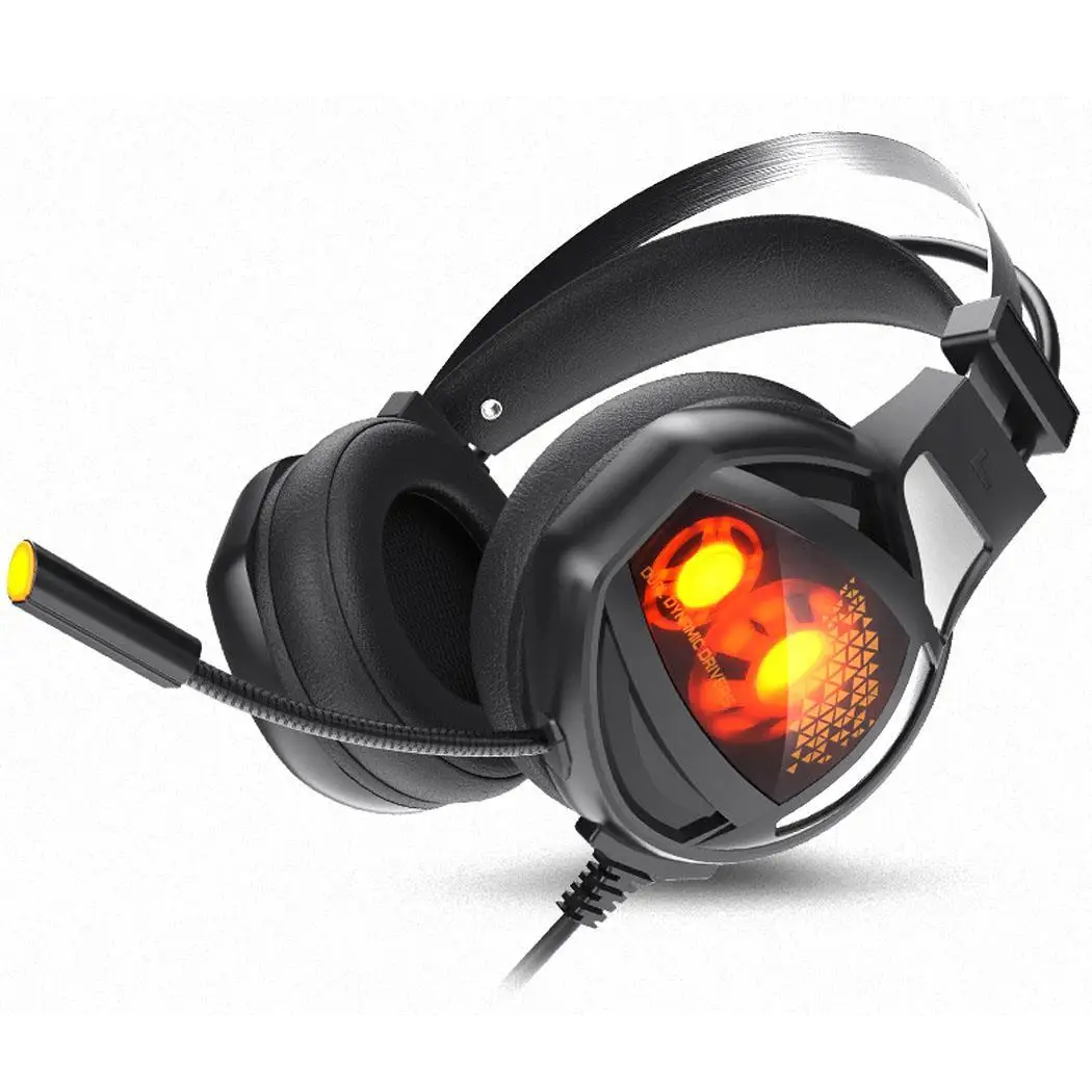 Повязка на голову игровой стерео HiFi гарнитура наушники с микрофоном
