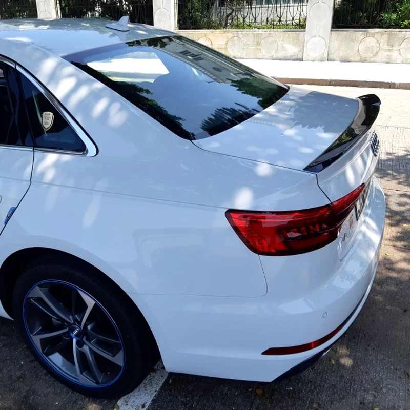 Для Audi A4 B9 задний багажник спойлер Высокое качество ABS Материал грунтовка Цвет для хвостовой части автомобиля декоративное крыло