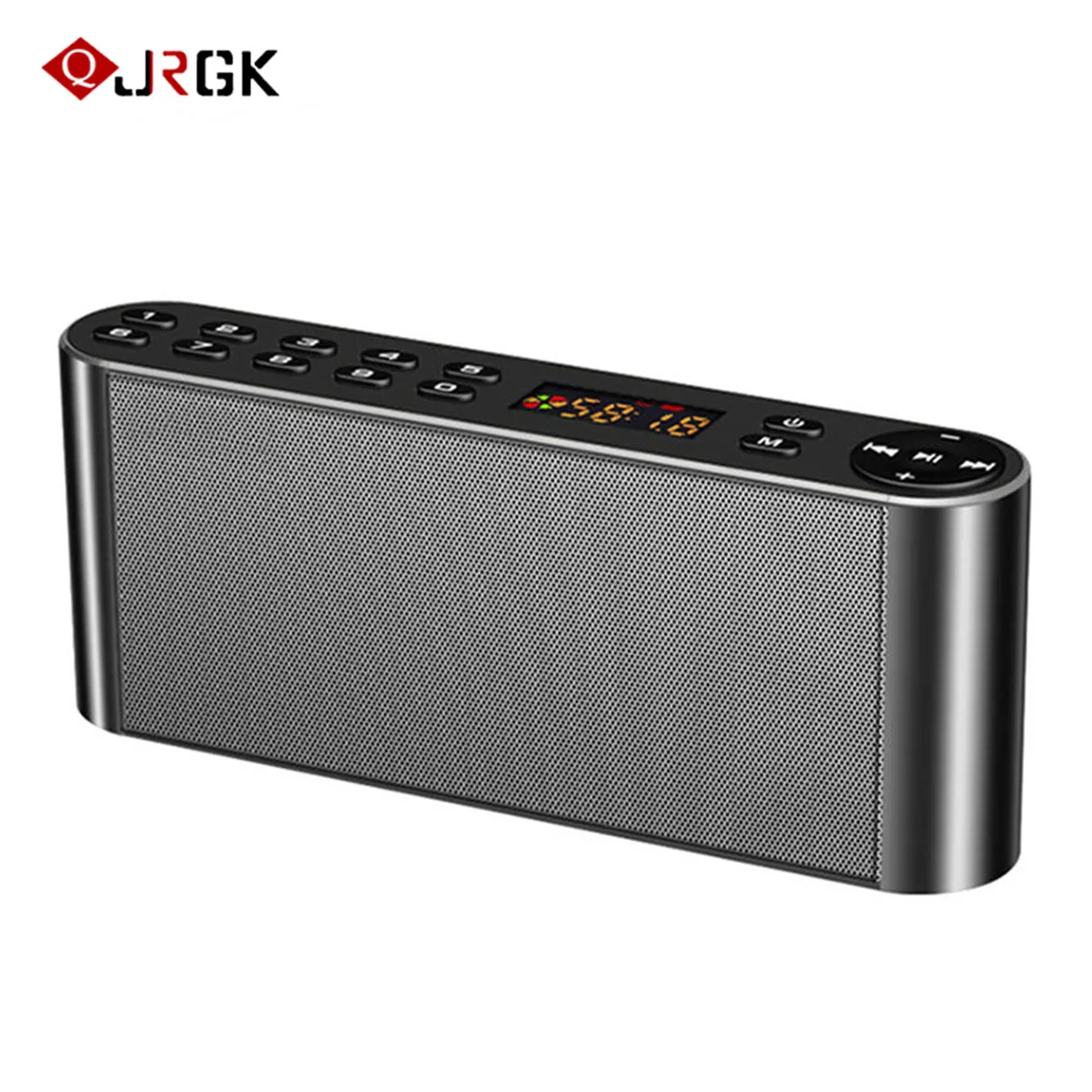 JRGK Q8 Bluetooth динамик Hifi TF USB и 3,5 мм портативный динамик Встроенный микрофон динамик TF FM AUX для iphone samsung PC светодиодный