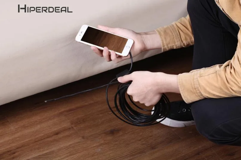 HIPERDEAL Новый Android USB / TYPE C эндоскоп осмотр 5 мм камера 8 светодиодный IP67