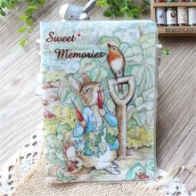 Кролик сладкие воспоминания Обложка для паспорта, 2D тонкий ПВХ кожа путешествия Обложка для паспорта размер: 10*14 см ID держатель для карт