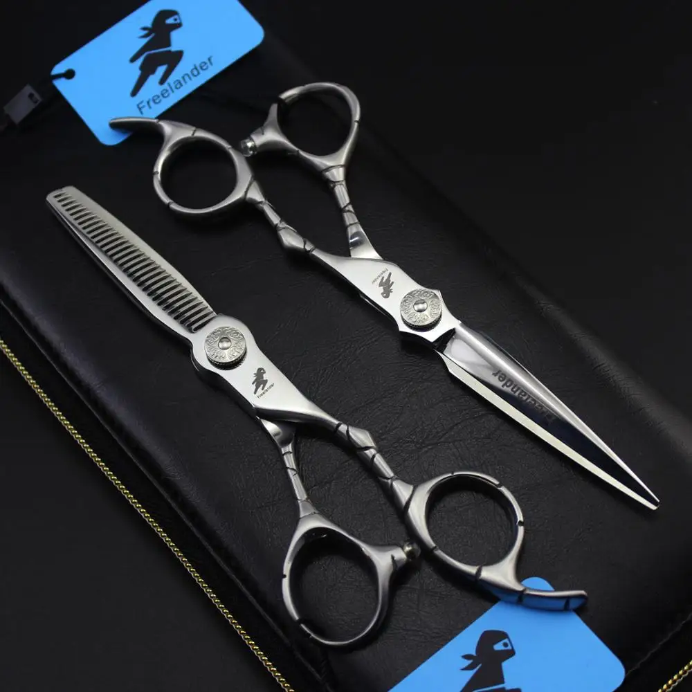 

Crocodile handle Hair Scissors Set 6 Inch Cutting Thinning Styling Tool Salon Hairdressing Shears Regular Flat Teeth Blade