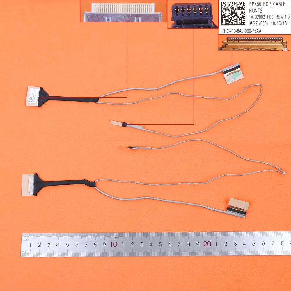 New Laptop Cable For HP 15-DA 15-DA0012DX 15-DB DB0007TX TPN-C135 C136 ,DEP,Without Touch，30pin，ORG PN:DC020031F00 EDP