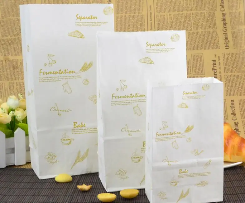HARDIRON белая крафт-бумага, мешок для выпечки, одноразовый мешок на вынос, хлеб для тостов пищевая упаковочная бумага, сумка