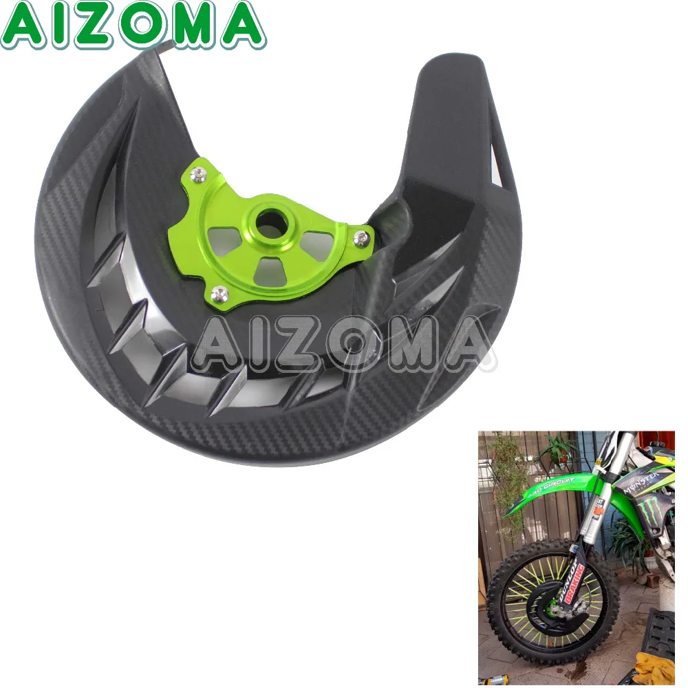 

Black Offroad Front Brake Disc Rotor Cover Brake Caliper Protection for Kawasaki KX125 KX250 KX250F KX450F KLX450R 2006-2018