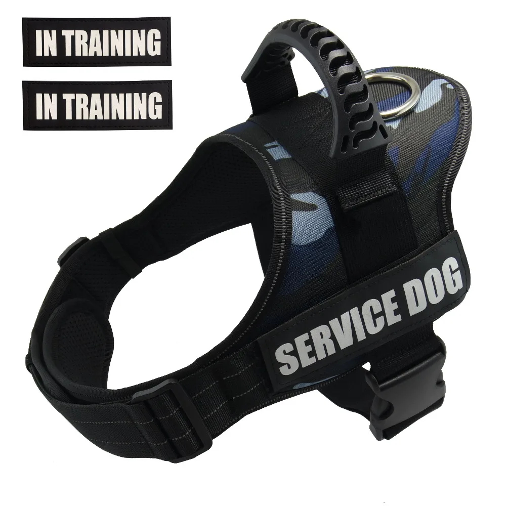 

PET-K9 Service Dog Harness, Heavy Duty Dog Pet Harness Padded Extra Big Large Medium Small Dog Reflective Harnesses Vest