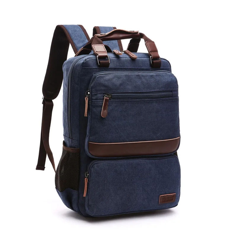

High Quality Vintage Multifunction Canvas Backpacks For Men Laptop Daypacks Canvas Rucksacks Large Travel Backpack Back Packs