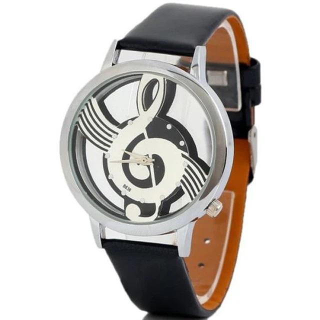 New designs Quartz Watch Female Male Note Music Notation Unisex Casual Faux Leat New designs Quartz Watch Female Male Note Music Notation Unisex Casual Faux Leat
