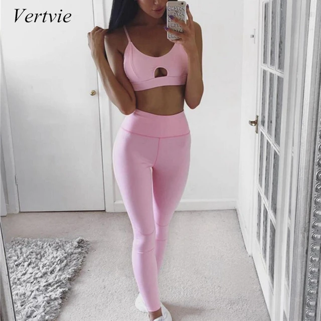 pink gym crop top