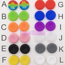 100 шт для PS4 PS3 PS2 xbox 360 один контроллер резиновая силиконовая крышка Thumbstick Thumb Stick крышка 3D Аналоговый джойстик ручка Крышка