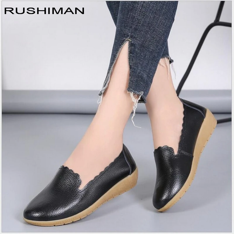 soft leather flat shoes ladies