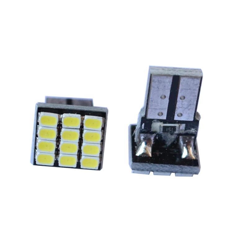 100 шт. T10 12 SMD 1206 светодиодный 3030 Wedge Bulb, W5W 3020 194 168 лампа Парковка лампы лампа для чтения холодный белый чистый белый теплый whtie