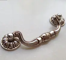 antique dirstress silver shaky furniture handle antique silver drawer pull knob kitchen cabinet dresser cupboard pulls 84mm