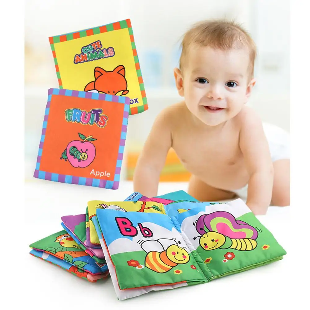 

Large Kids Baby Cloth Learning Cognize Book with Sound Paper Educational Toy