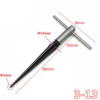 2PCS Handheld Tapered Reamer Set 1/8-1/2 Inch & 5/32-5/8 Inch Bridge Pin Hole Tapered Reamers Machinist Luthier Tools 6
