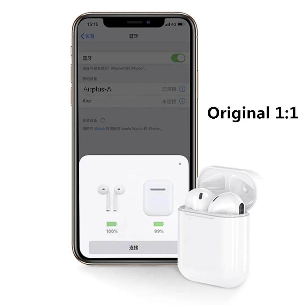 AirPods TWS T7RX настоящие беспроводные наушники Bluetooth Оригинальные - отзывы