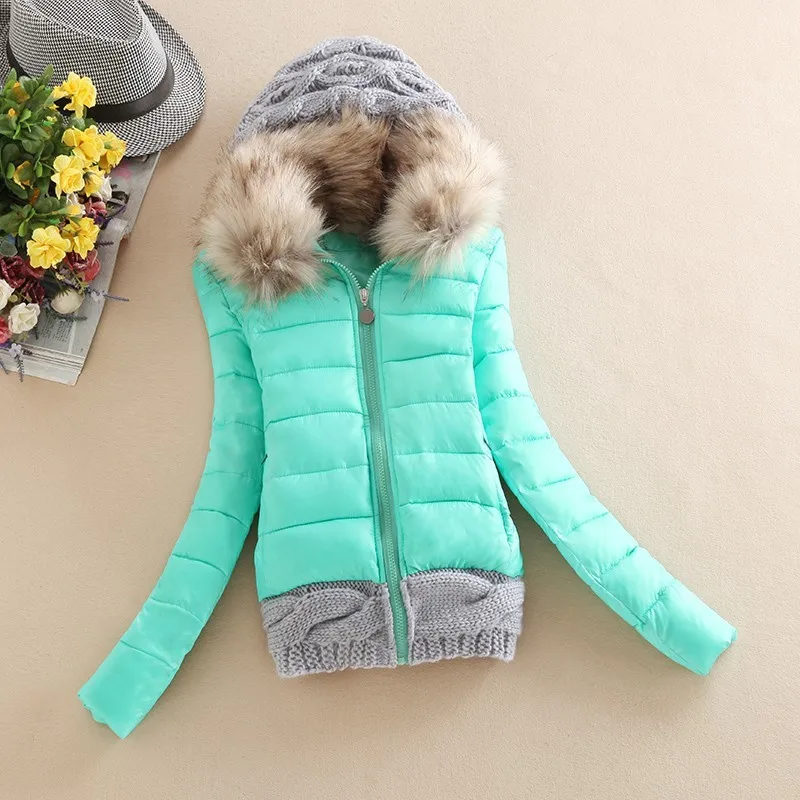 Goedkoop New Arrivals 2020 Winter Jas Vrouwen Mode Slanke Grote Bontkraag Warmte Casual Down Jas H229
