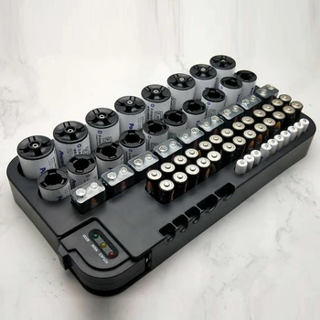 

Battery Storage Case Box Plastic Battery Holder with Battery Tester for 72pcs AA AAA 9V AG CR C D Type Battery Holder Organizer