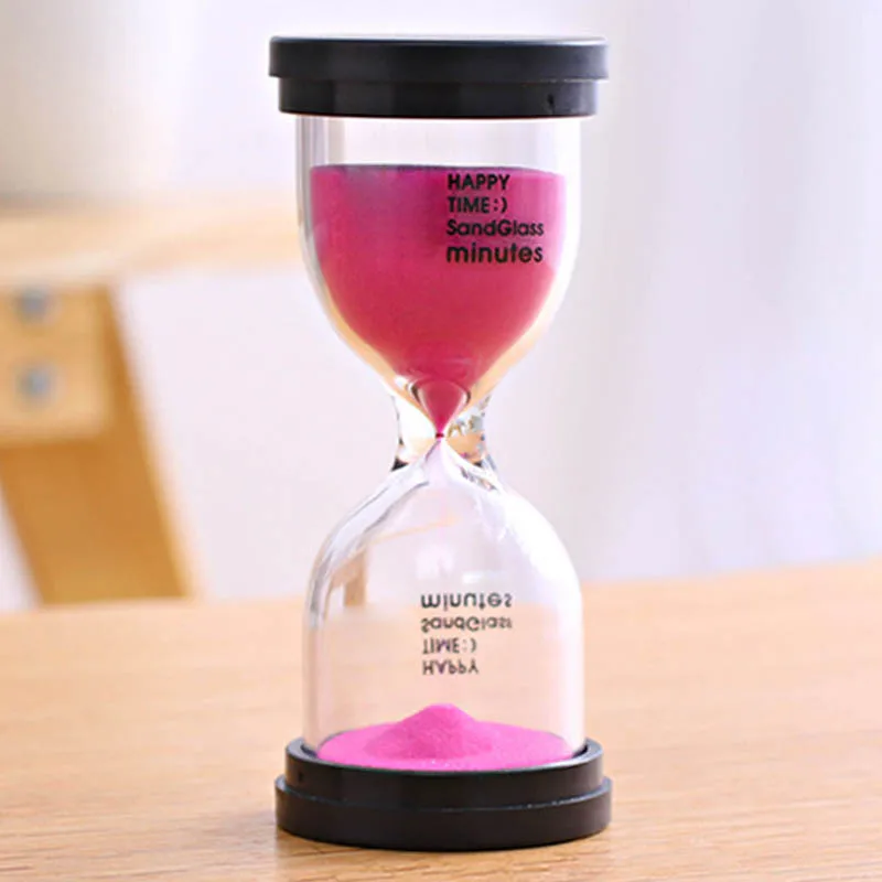 Часовое стекло Настольный песочный таймер-часы украшение дома стекло для детей зубные щетки TB - Цвет: Красный