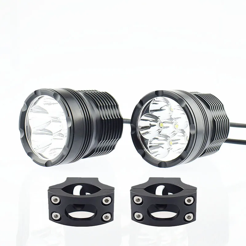 

1Pair Motorcycle Headlamp Motorbike Driving auxiliary lamp 12v 60W LED 7800Lm Spot Headlight Offroad Bicycle Spotlight Fog Light