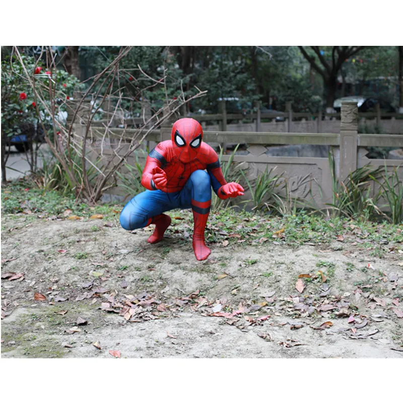 Ainiel, детский, взрослый, Человек-паук, возвращение домой, карнавальный костюм, Zentai, костюм паука, человек-супергерой, Питер Паркер, боди, комбинезон для мальчиков и мужчин