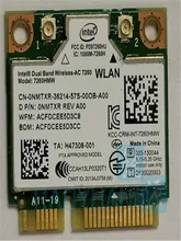 Wi-fi-карта для intel Dual Band Wireless-AC 7260HMWAC 7260HMW half Mini PCI-e BT4.0, wi-fi-карта D P/N:0NMTXR REV A00