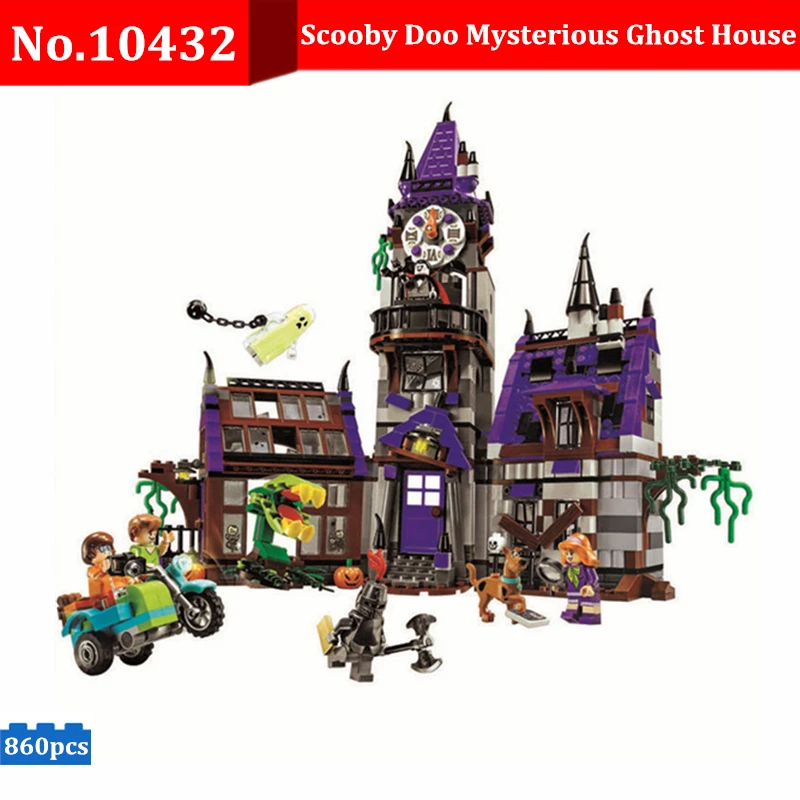 

860pcs DIY Scooby Doo Mysterious Ghost House Model Building Blocks Kids Toys Bricks Compatible With Legoingly For Children Gifts