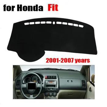 

RKAC Car dashboard cover mat For Honda old Fit 2001 to 2007 dash cover left hand drive Avoid light pad desk pad Auto accessories