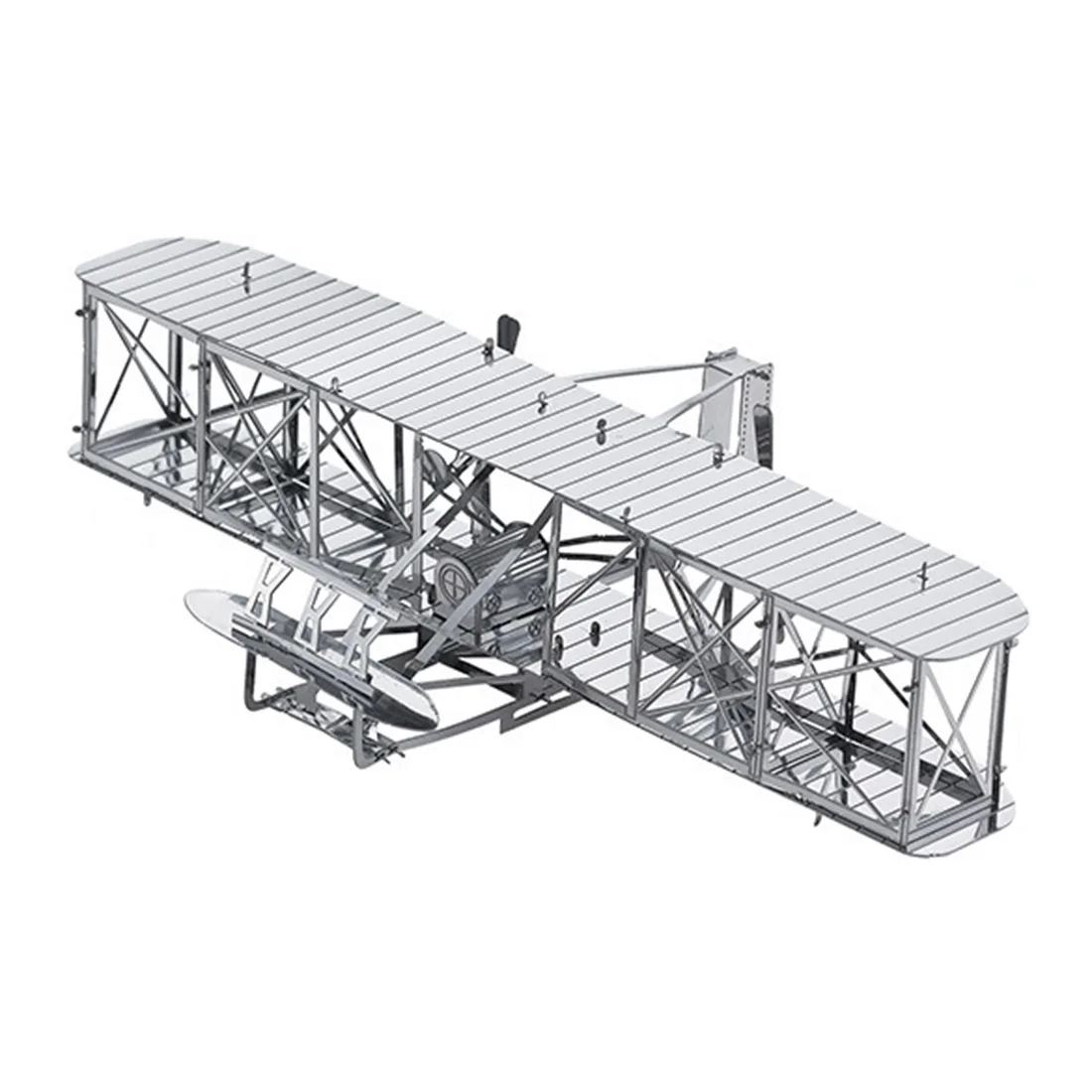 

3D Metal Puzzle Jigsaw Creative Gift DIY Stainless Steel Assembly Model for Home Office Decor - Wright Flyer