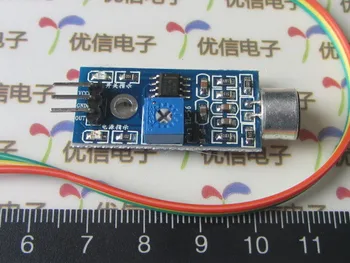 

5PCS Sound sensor module detection module microphone module whistle voice module switch sound+3 free Dupont cable 20cm