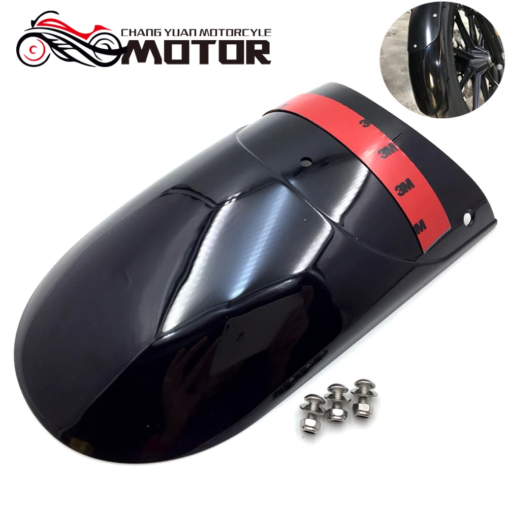 

Motorcycle Extension Front Fender Mudguard Kits Gloss Black Fits for Harley Dyna Sportser Softail V Rod Most Models New