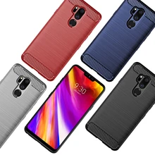 Для LG G7 ThinQ Чехол для мобильного телефона из матового углеродного волокна силиконовый защитный чехол для LG G7 мягкий чехол