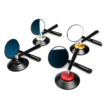 

for Universal Round Silver Motorcycle Rear Mirror Motorbike Side Rearview Mirror 8mm 10mm Left and Right Rear Side view mirrors