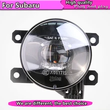 Car Styling LED Fog Lamp Assembly for Subaru BRZ XV Impreza Forester Outback LED Fog Light Auto Angel Eye Fog Lamp LED DRL jgrt car styling led fog lamp 2013 2017 for subaru xv led drl daytime running light high low beam automobile accessories