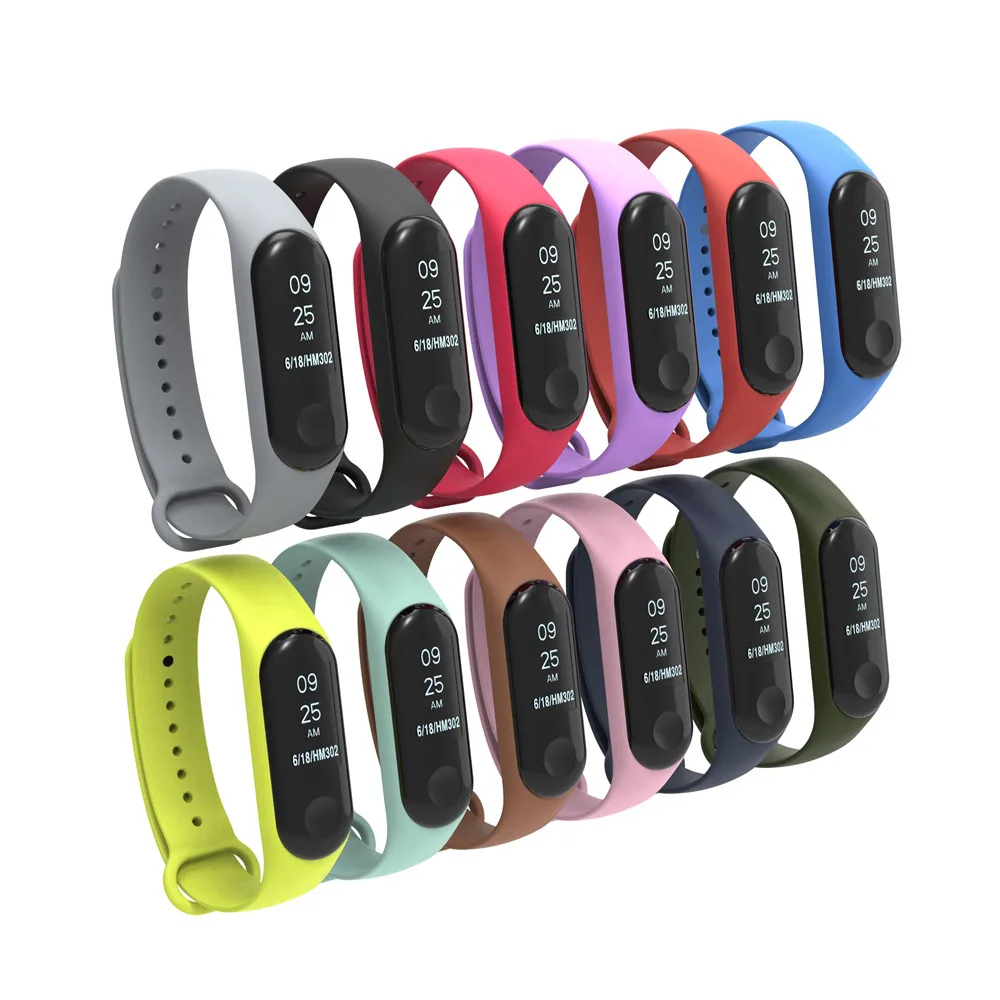 

Xiaomi Mi Band 3 Strap Silicone Bracelet For Mi Band 3 Wrist Band