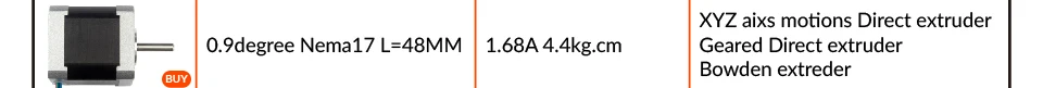 NEMA17 0,9 шаговый двигатель 42 двигатель l34мм для TITAN экструдер 1 шт