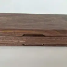 Отличный деревянный черный орех трости для гобоя чехол удерживает 40 шт трости сильный