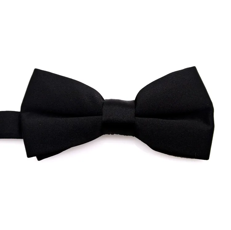 Solid Black Navy Blue Gray Grey White Red Tuxedo Mens Bow Tie Pre-tied 100% Silk Adjustable For Men Free Shipping Wholesale