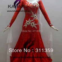 KAKA ТАНЕЦ b1350, красного цвета страуса Костюмы для бальных танцев Стандартный платье для танцев, вальс танца Конкурс платье, Для женщин, девушка, костюмы для бальных танцев платье для танцев