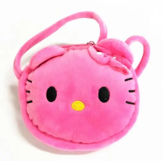 

M463 Cute Creative Animal Series Cat Rabbit Double Zipper Small Slant Bag Beautiful Chid Bag Small Size Children  Gift Wholesale
