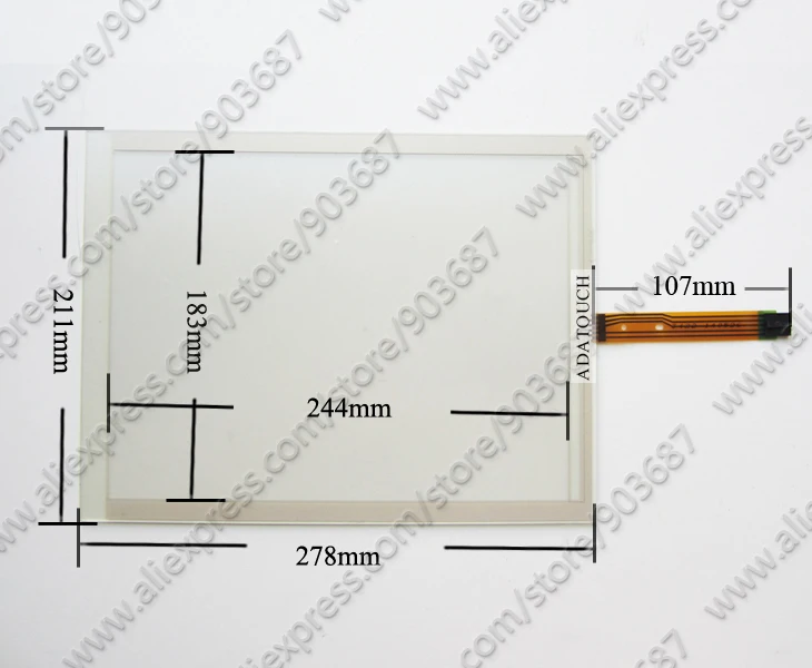FLAT PANEL 12 TOUCH dimensions