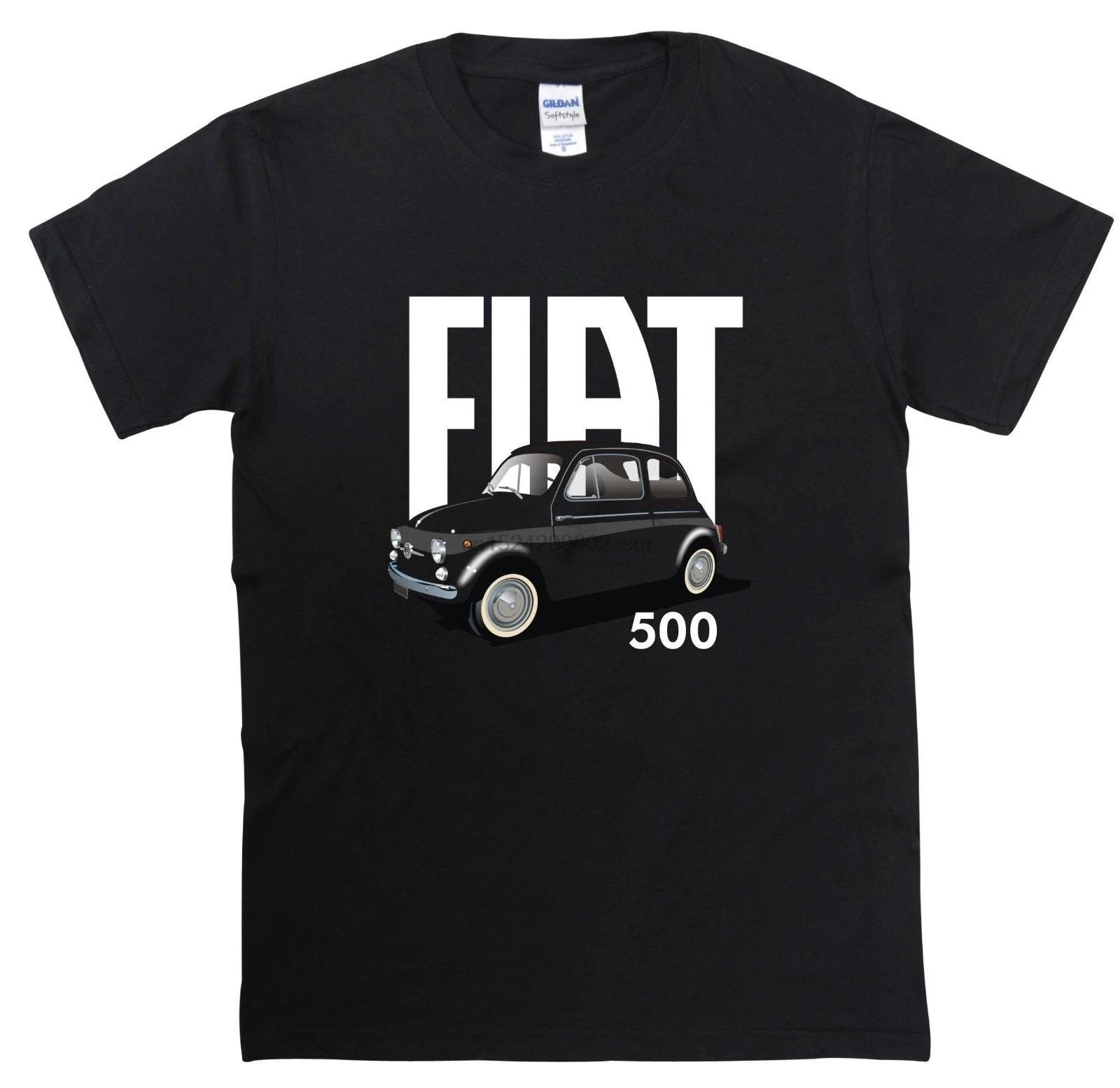 

Classic Italian Fiat 500 T Shirt Vintage Retro Car Auto Graphic Tee Shirt for Men(1)
