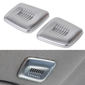 

DWCX car-styling 2pcs Chrome Interior Roof Dome Microphone Cover Trim For BMW 3 4 5 6 Series F30 F32 F10 F11 F12 X3 F25 X5 F15