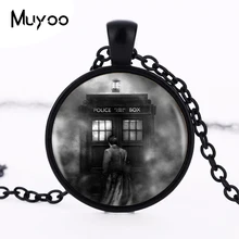 Высокое качество серебряная длинная цепь заявление Доктор Кто ожерелье модное ожерелье ручной работы для женщин подарок HZ1