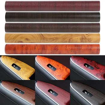 

2020 Interior Trim Car-styling Car Sticker Imitation Wood Grain Vinyl Waterproof Stickers Central Control Panel Decals 30x100cm