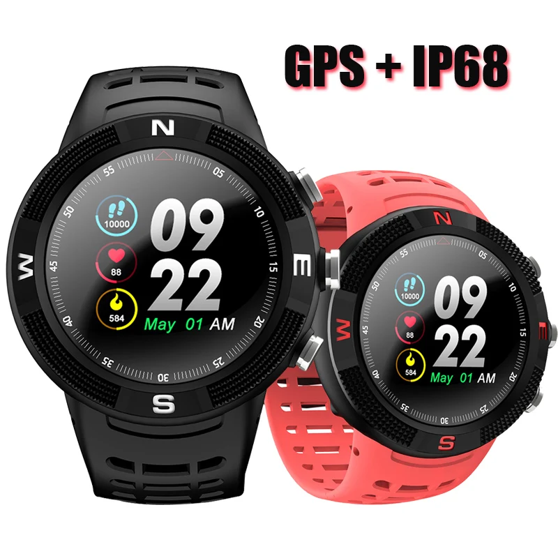 RUIJIE F18 GPS Смарт часы IP68 Водонепроницаемые 1 3 дюйма цветной экран монитор