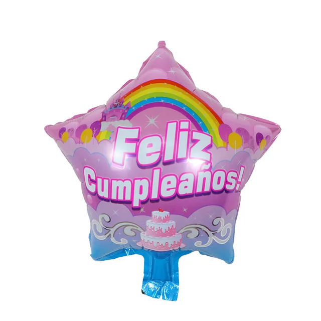 10 шт. 10 дюймов испанская фольга для дня рождения воздушные шары Feliz Cumpleanos Te Quiero воздушные шары украшения для вечеринки воздушные шары