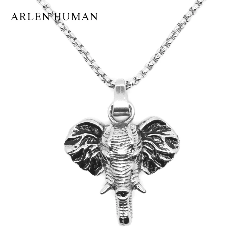 New arrive High quality shipping Mens Necklace Pendant Stainless Steel Elephant charm necklace for men and women | Украшения и